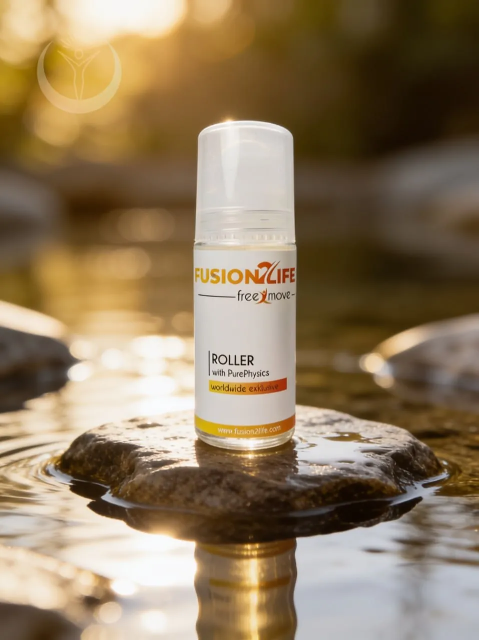 Fusion2Life Roller auf einem Stein im Wasser